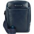  Borsa a tracolla quadrata blu in pelle 22 cm Variante blue