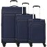  Travel Line 9504 4 ruote Set di valigie 3 pezzi con piega di espansione Variante navy