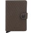  Miniwallet Custodia per carte di credito RFID in pelle 6 cm Variante khaki