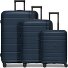  Essentials 11 4 ruote Set di valigie 3 pezzi con piega di espansione Variante midnight blue