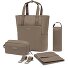  Set di borse fasciatoio Lindby 4 pezzi con scomparto per laptop Variante walnut