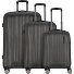  Moonrock 4 ruote Set di valigie 3 pezzi con piega di espansione Variante black brushed