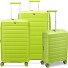  B-Flying Move 4 ruote Set di valigie 3 pezzi con piega di espansione Variante cyber lime