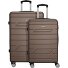  Bergamo 4 ruote Set di valigie 2 pezzi Variante bronze