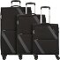  Star Max 4 ruote Set di valigie 3 pezzi con piega di espansione Variante black-grey
