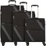  Star Max 4 ruote Set di valigie 3 pezzi con piega di espansione Variante black-grey