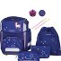  Ergolite Set di borse per la scuola 8 pezzi Variante navy