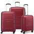  Galaxy 4 ruote Set di valigie 3 pezzi Variante dark red
