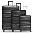 Set di valigie da viaggio a 4 ruote, 3 pezzi, con ripiegamento elastico Variante black night metallic Set di valigie da viaggio a 4 ruote, 3 pezzi, con ripiegamento elastico Variante black night metallic