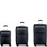  Cloud 4 ruote Set di valigie 3 pezzi con piega di espansione Variante negro