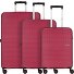  Summer Hit 4 ruote Set di valigie 3 pezzi Variante viva magenta