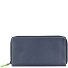 Portafoglio grande in pelle con doppia zip 18 cm Variante black/pace Portafoglio grande in pelle con doppia zip 18 cm Variante black/pace
