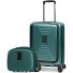  Set di valigie Essentials 14 2 pezzi trolley da cabina con piega elastica + beauty case Variante pearl-green metallic