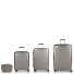 Queens 4 ruote Set di valigie 4 pezzi con piega di espansione Variante champagne Queens 4 ruote Set di valigie 4 pezzi con piega di espansione Variante champagne