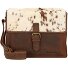 Borsa a tracolla in pelle naturale combinata 32 cm Variante natural Borsa a tracolla in pelle naturale combinata 32 cm Variante natural