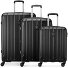  Kinetic 2.0 4 ruote Set di valigie 3 pezzi con piega di espansione Variante nero