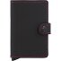  Miniwallet Custodia per carta di credito Protezione RFID Pelle 6.5 cm Variante black fuchsia