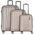  Moonrock 4 ruote Set di valigie 3 pezzi con piega di espansione Variante rosesilver brushed