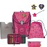  ErgoFlex Max Superflash Set di borse per la scuola 5 pezzi Variante neon star