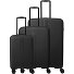  Air Stripe 4 ruote Set di valigie 3 pezzi con piega di espansione Variante black