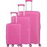  Pacific 4 ruote Set di valigie 3 pezzi Variante pink