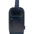  Borsa a tracolla quadrata blu in pelle 28 cm Variante night blue
