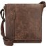  Borsa a tracolla in pelle croccante 27 cm Variante braun