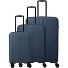  Air Stripe 4 ruote Set di valigie 3 pezzi con piega di espansione Variante navy