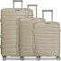 London 4 ruote Set di valigie 3 pezzi con piega di espansione Variante beige  London 4 ruote Set di valigie 3 pezzi con piega di espansione Variante beige