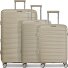  London 4 ruote Set di valigie 3 pezzi con piega di espansione Variante beige
