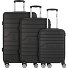  Seattle 4 ruote Set di valigie 3 pezzi Variante schwarz