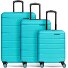  Munich 4.0 Set di valigie a 4 ruote, 3 pezzi con piega elastica Variante aqua dull
