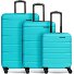 Munich 4.0 Set di valigie a 4 ruote, 3 pezzi con piega elastica Variante aqua dull