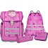 Ergo Compacto Set di borse per la scuola 5 pezzi Variante Pinky