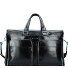 Borsa da viaggio Weekender quadrata blu in pelle 47 cm Scomparto per laptop Variante nero Borsa da viaggio Weekender quadrata blu in pelle 47 cm Scomparto per laptop Variante nero