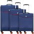  Crosslite 4 ruote Set di valigie 3 pezzi espandibile Variante blu
