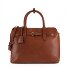  Borsa shopper M Pelle 36 cm Variante dark cognac
