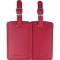  Accessori da viaggio globali Etichetta per bagagli set di 2 10 cm Variante red