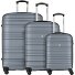  Paradise 4 ruote Set di valigie 3 pezzi Variante silber