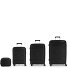  Kiba 4 ruote Set di valigie 3 pezzi con piega di espansione Variante negro