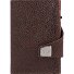  Custodia per carte di credito Click & Slide Portafoglio RFID in pelle 6,5 cm Variante brown-brown