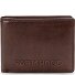  Memphis Portafoglio Protezione RFID Vera Pelle 12.5 cm Variante dark brown