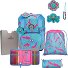 ErgoFlex Tiny Set di borse per la scuola 6 pezzi Variante Happy Pixel ErgoFlex Tiny Set di borse per la scuola 6 pezzi Variante Happy Pixel