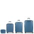 Queens 4 ruote Set di valigie 4 pezzi con piega di espansione Variante azul Queens 4 ruote Set di valigie 4 pezzi con piega di espansione Variante azul