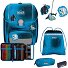  Genius Exklusiv Safety Light Set di borse per la scuola Variante Polar Blue