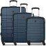 Amplar Evo 4 ruote Set di valigie 3 pezzi con piega di espansione Variante navy blue Amplar Evo 4 ruote Set di valigie 3 pezzi con piega di espansione Variante navy blue
