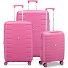  Skyline 2.0 4 ruote Set di valigie 3 pezzi con piega di espansione Variante cyber pink