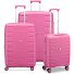  Skyline 2.0 4 ruote Set di valigie 3 pezzi con piega di espansione Variante cyber pink