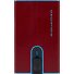 Black Square Custodia per carta di credito Protezione RFID Pelle 6 cm Variante red Black Square Custodia per carta di credito Protezione RFID Pelle 6 cm Variante red