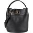  Amelia Borsa a sacco Vera Pelle 19 cm Variante nero